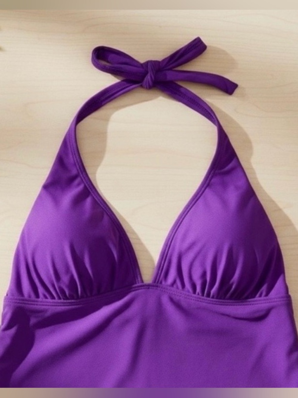 Old Navy Purple Tankini Top Size Medium - Picture 3 of 4